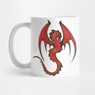 Majestic Red Amphiptere Dragon Winged Serpent Mug